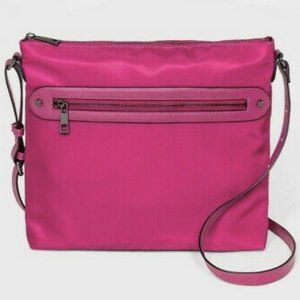 A New Day Crossbody Shoulder Purse Solid Pink NWT